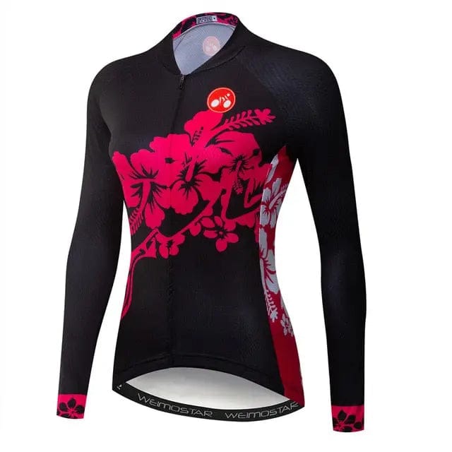 Blink Flower Women's Long Sleeve Cycling Jersey