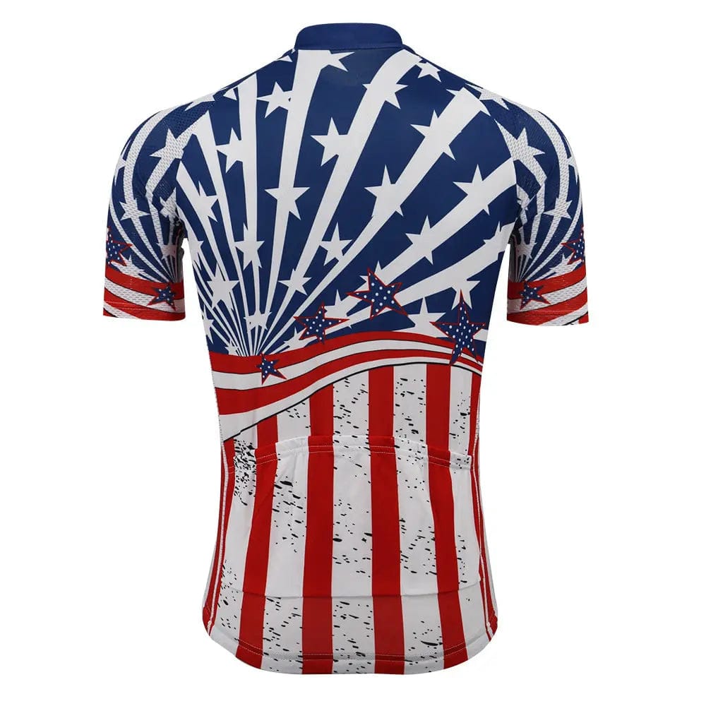 Stars & Stripes USA Short Sleeve Cycling Jersey
