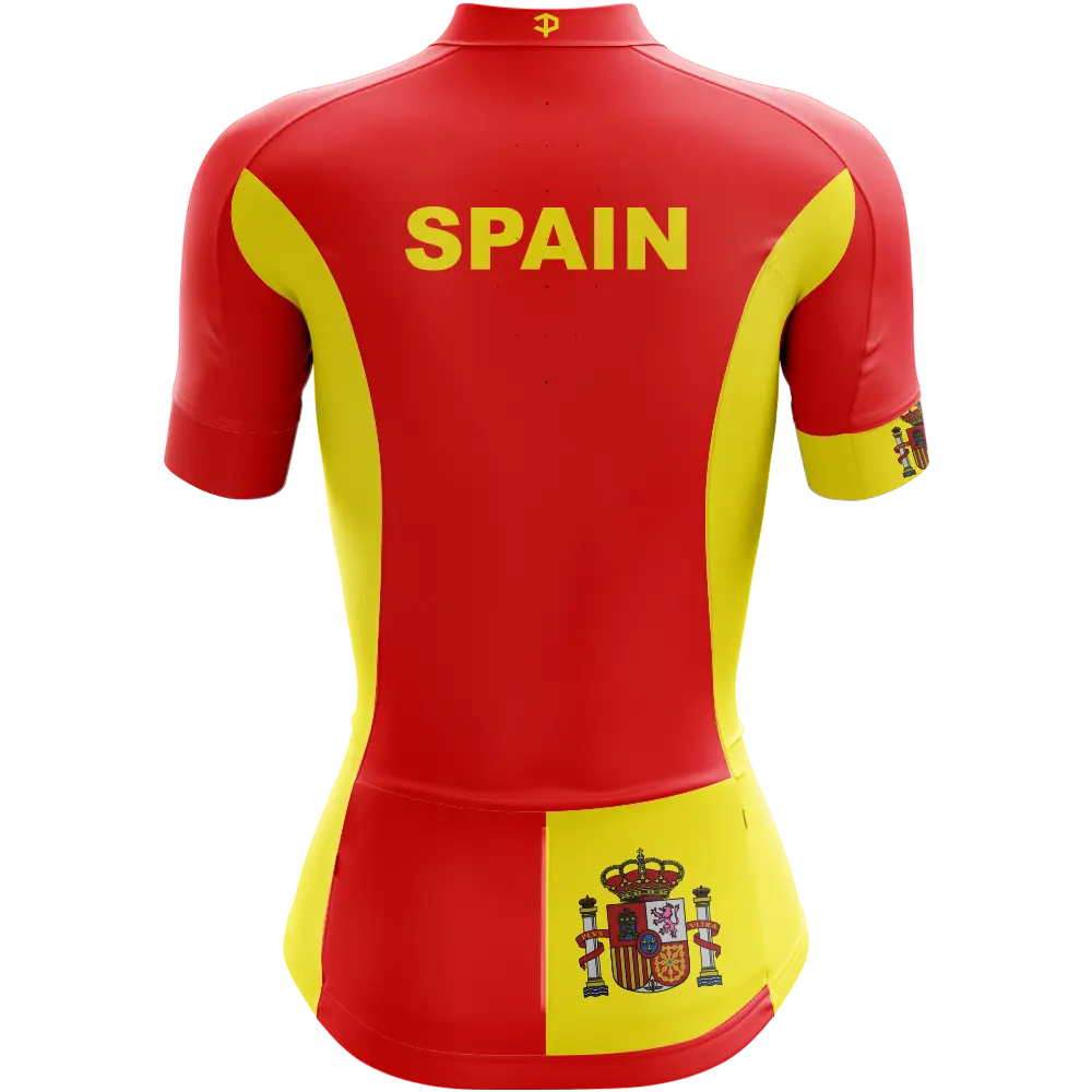 Spain Elite Short Sleeve Cycling Jersey  