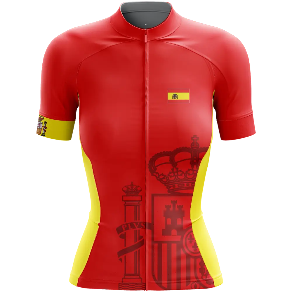Spain Elite Short Sleeve Cycling Jersey  