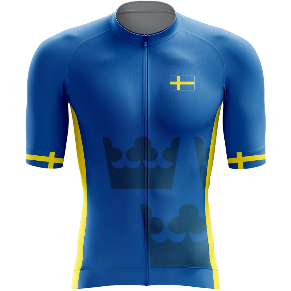 Sweden Elite Short Sleeve Cycling Jersey  