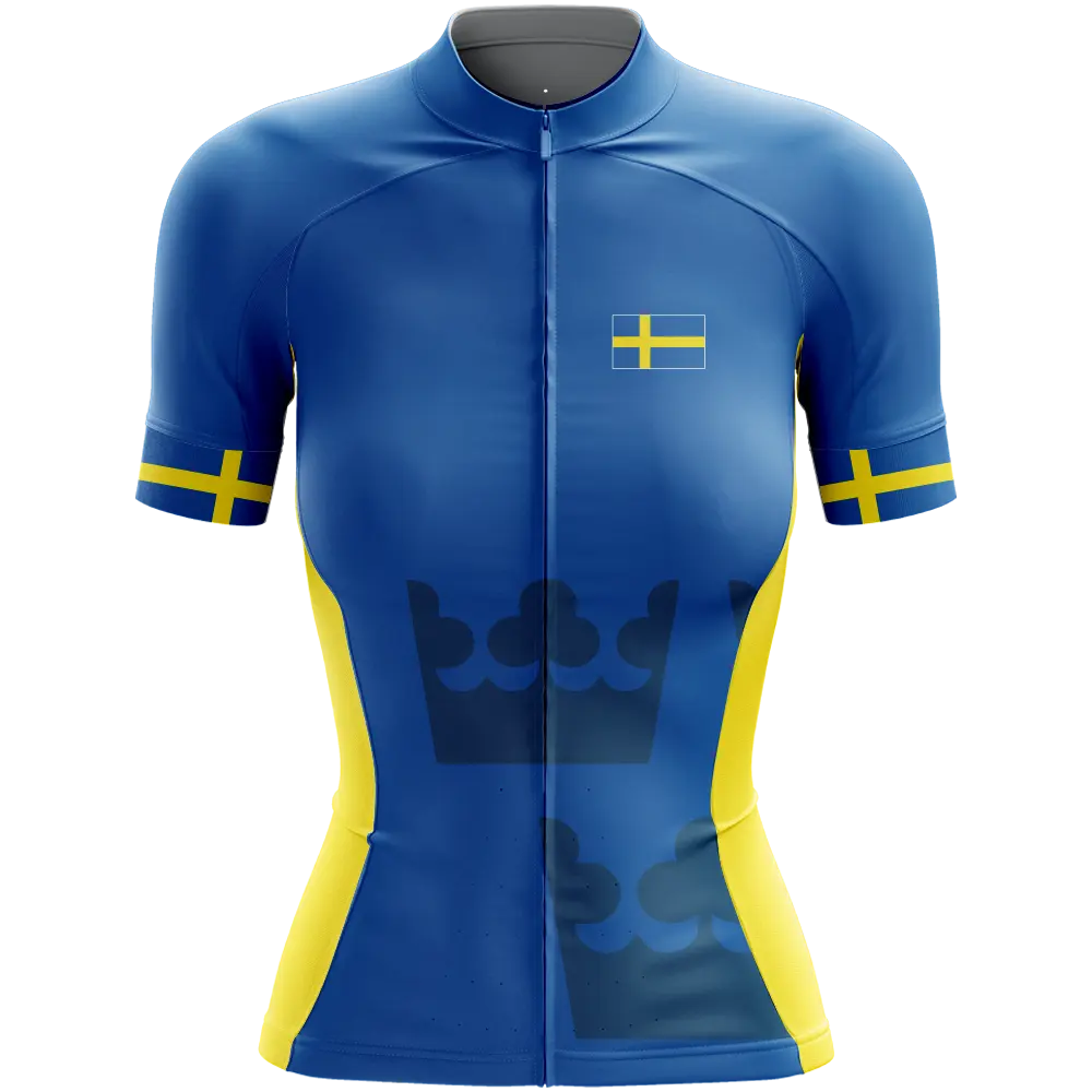Sweden Elite Short Sleeve Cycling Jersey  