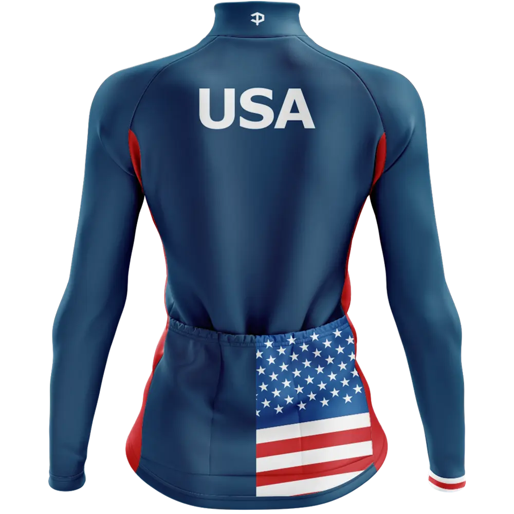 USA Elite Long Sleeve Cycling Jersey  