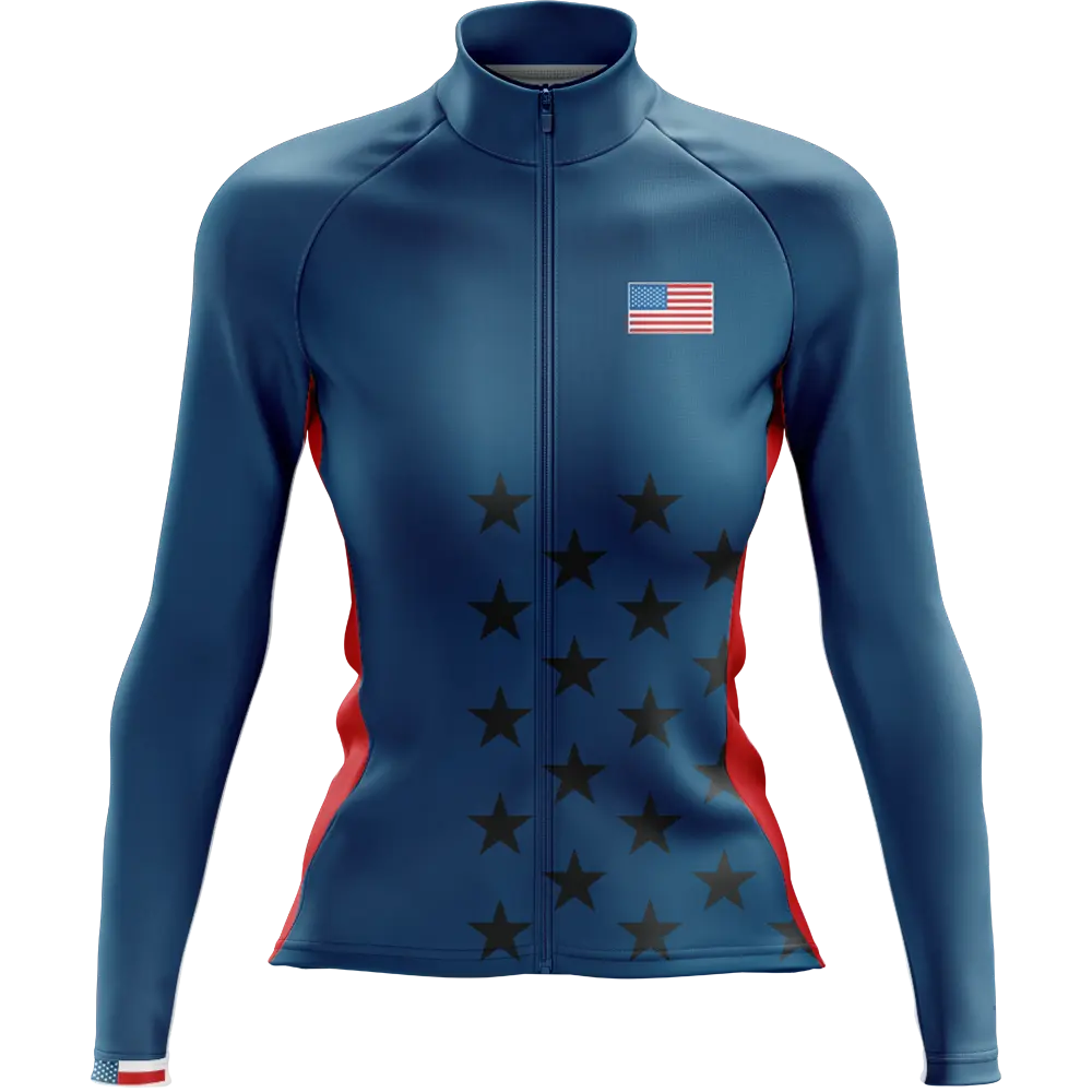 USA Elite Long Sleeve Cycling Jersey  