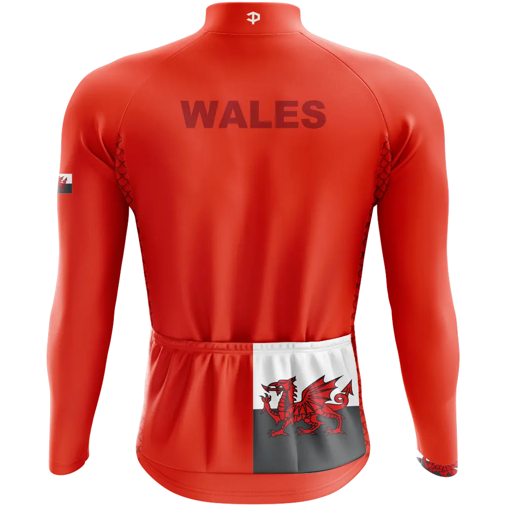 Wales Elite Long Sleeve Cycling Jersey  