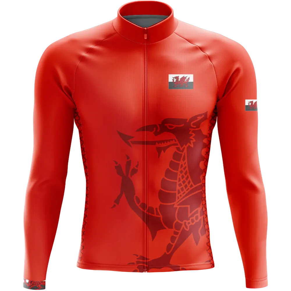 Wales Elite Long Sleeve Cycling Jersey  