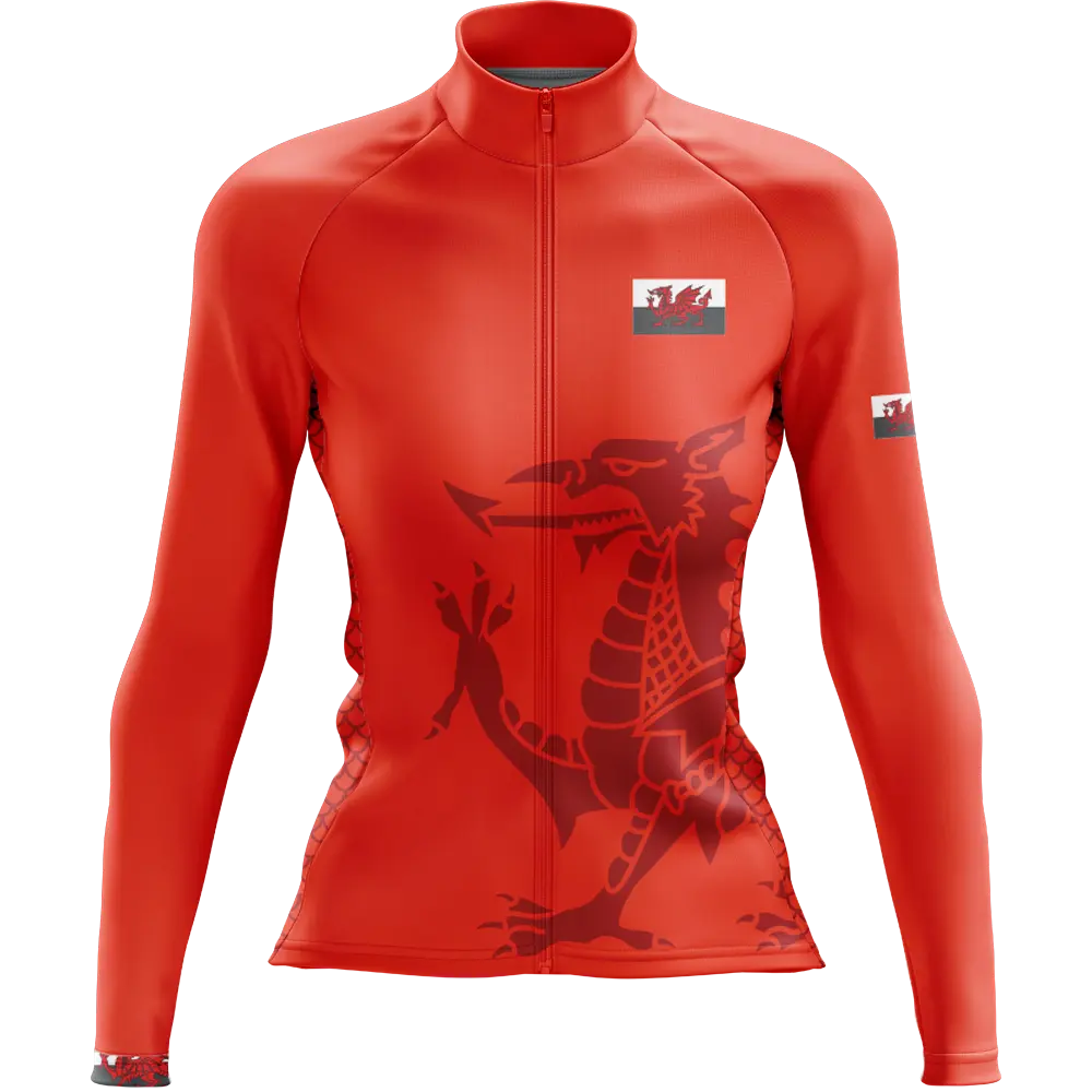 Wales Elite Long Sleeve Cycling Jersey  