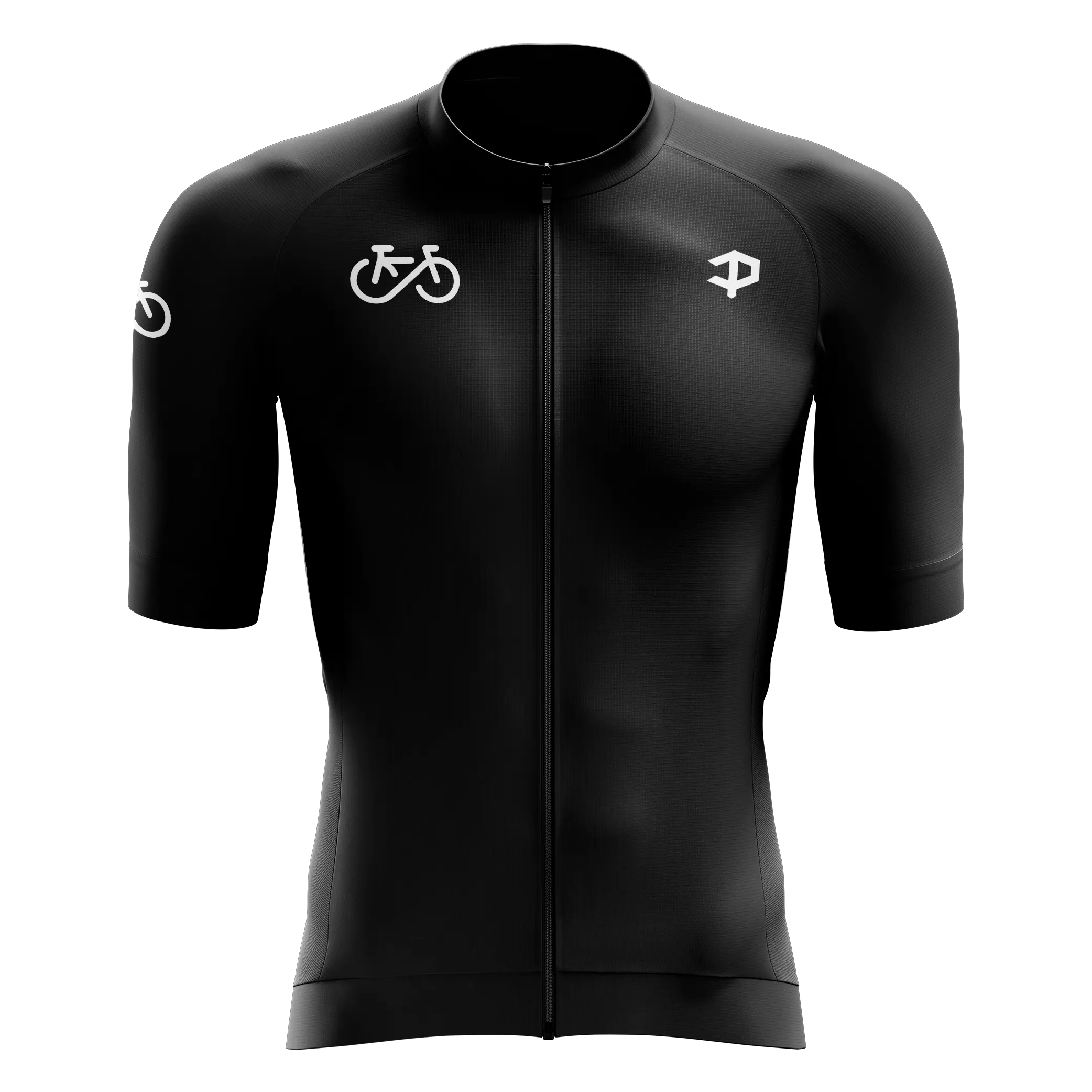 Men's Forever Black Short Sleeve Cycling Jersey