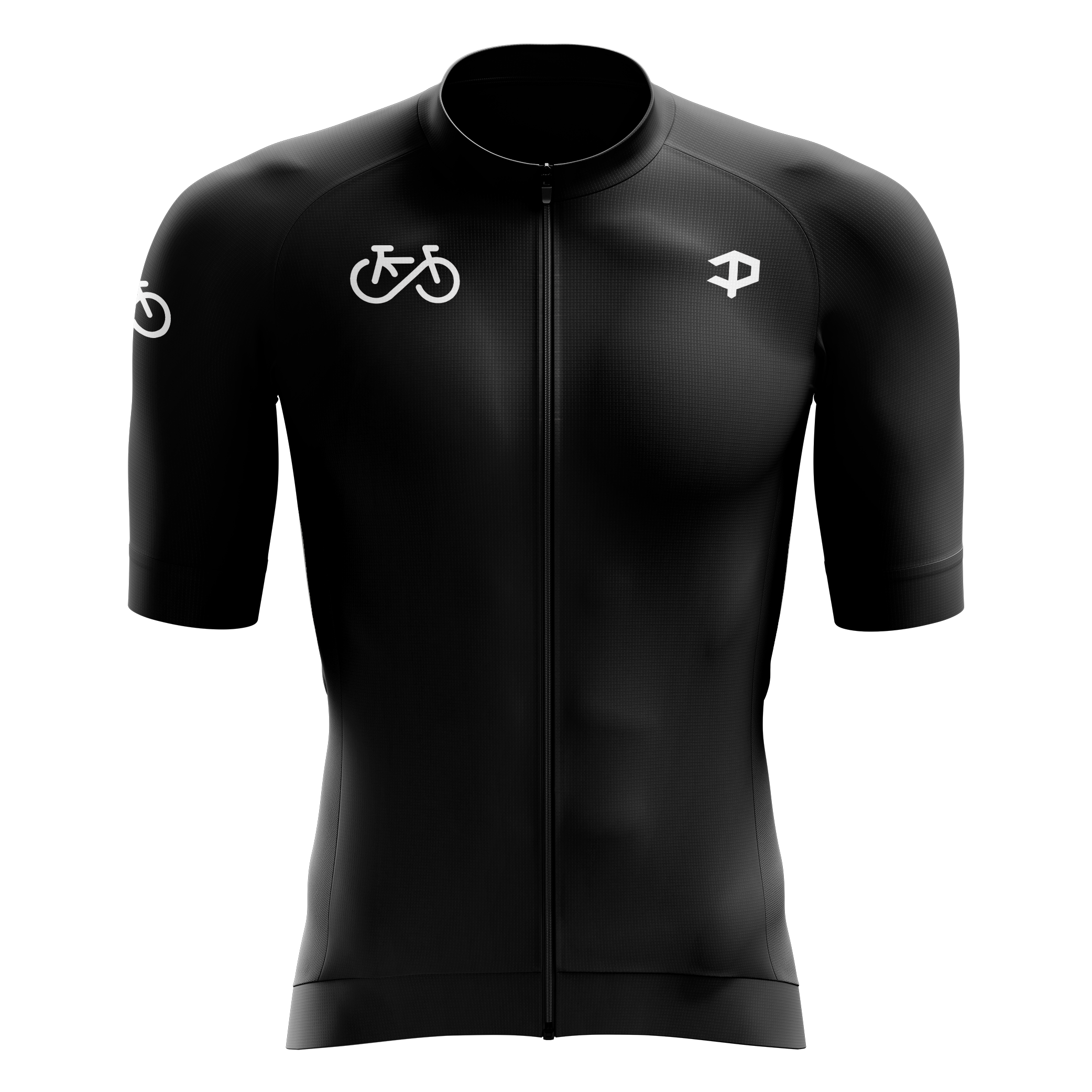 Men's Forever Black Short Sleeve Cycling Jersey