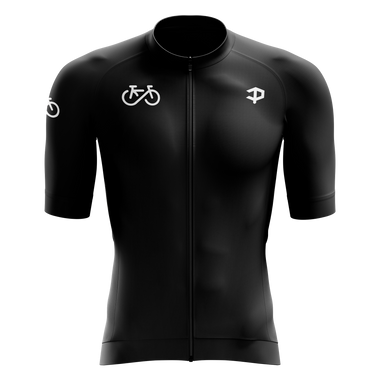 Men's Forever Black Short Sleeve Cycling Jersey