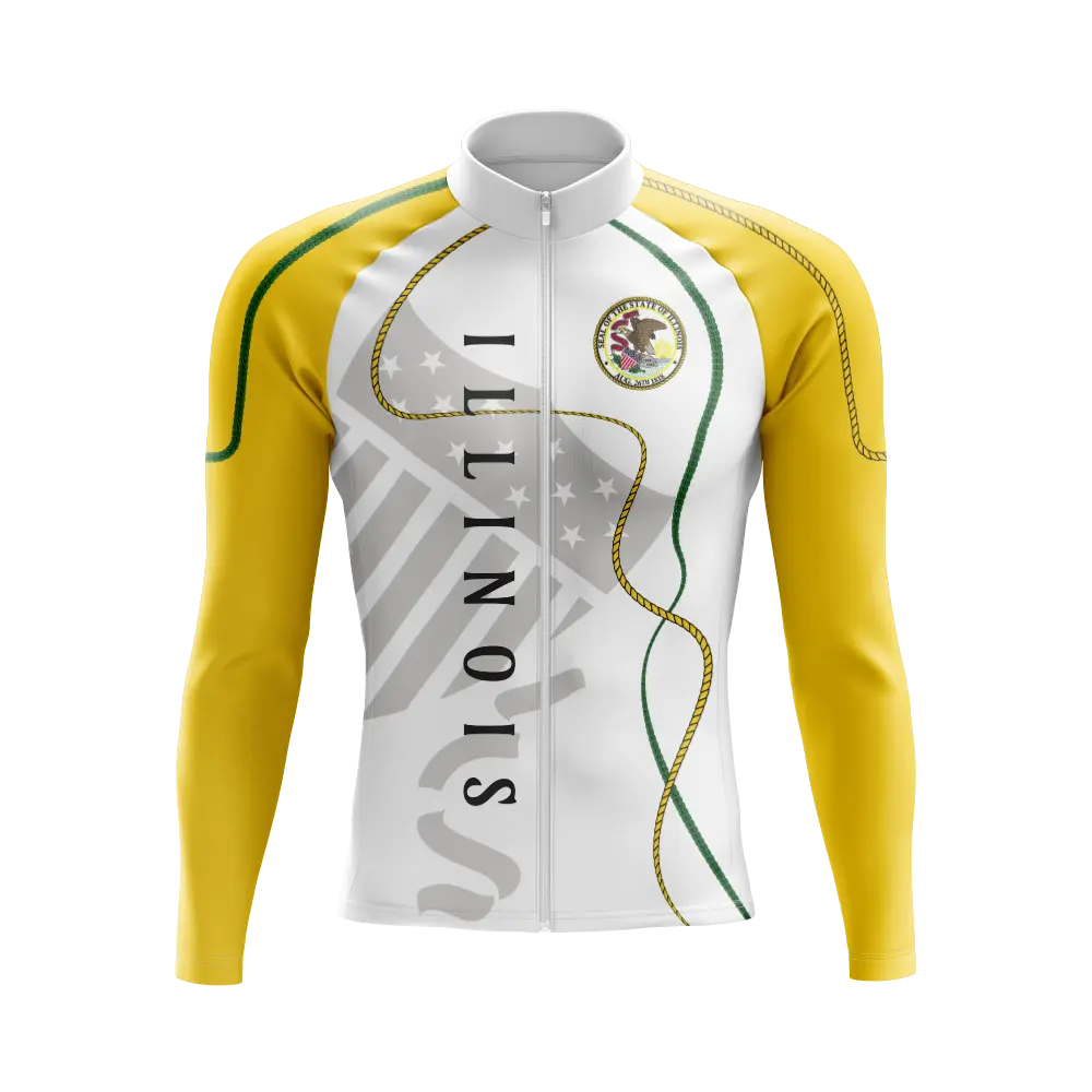 Men's Illinois Long Sleeve Cycling Jersey  