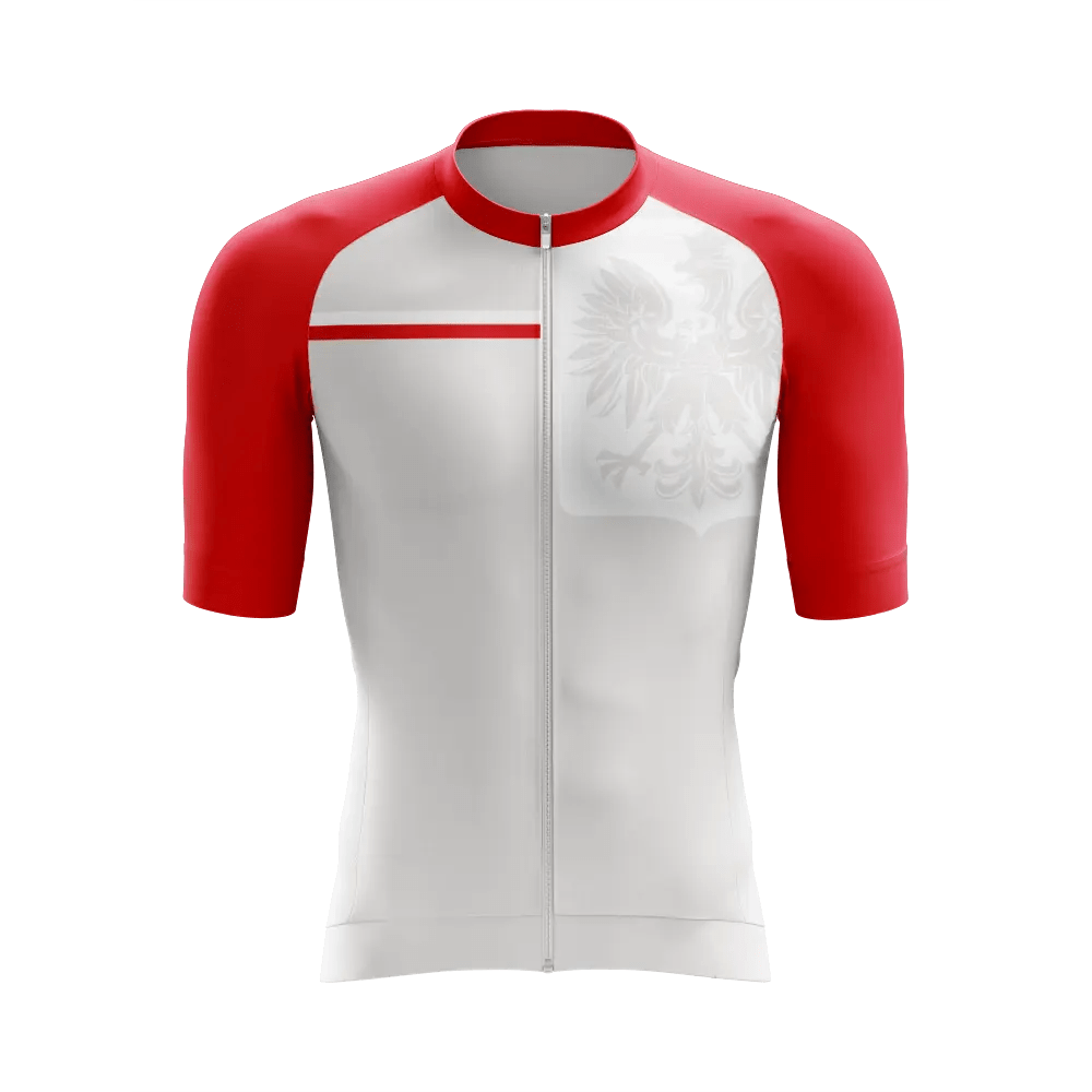 Men's Poland Short Sleeve Cycling Jersey  