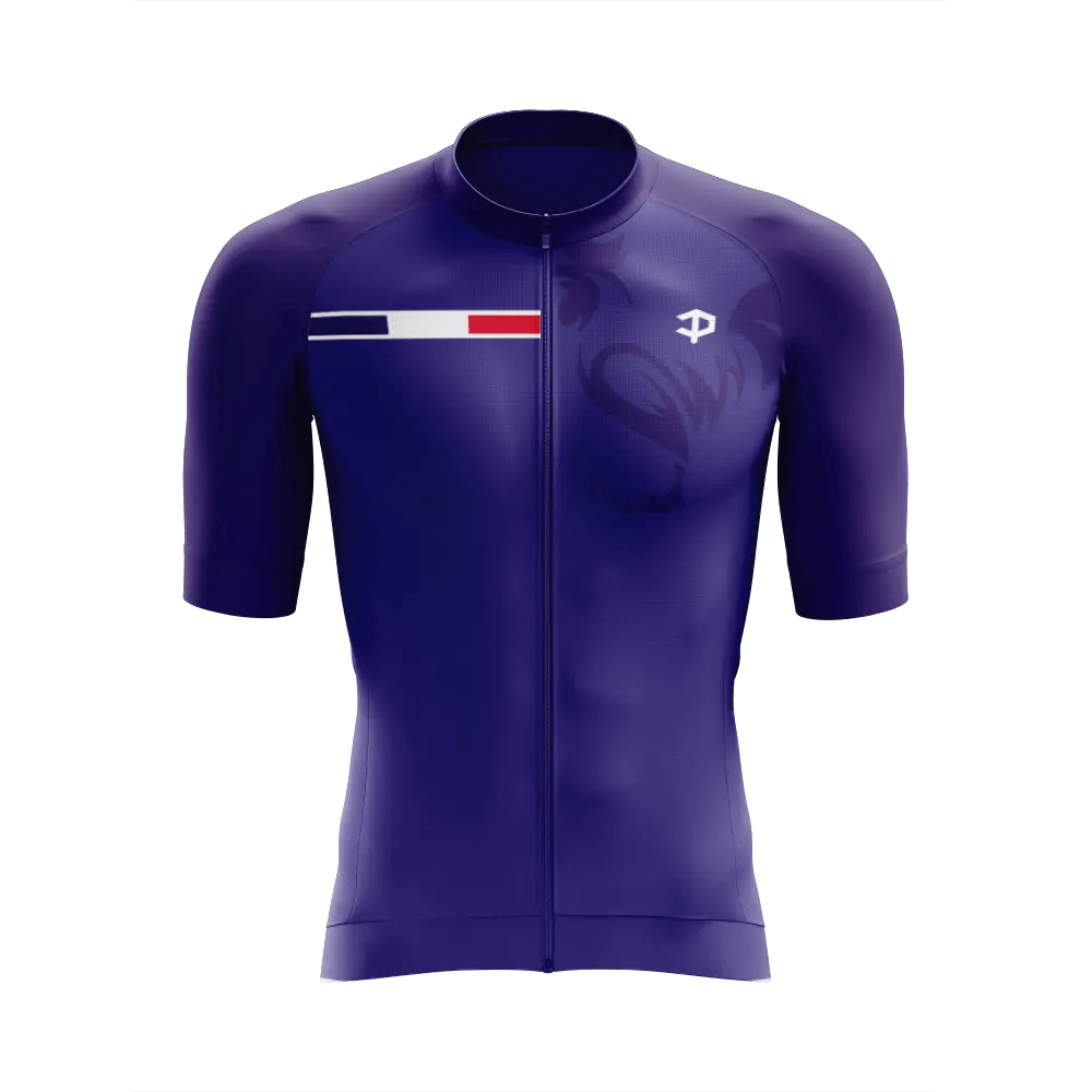 Men's France Short Sleeve Cycling Jersey  