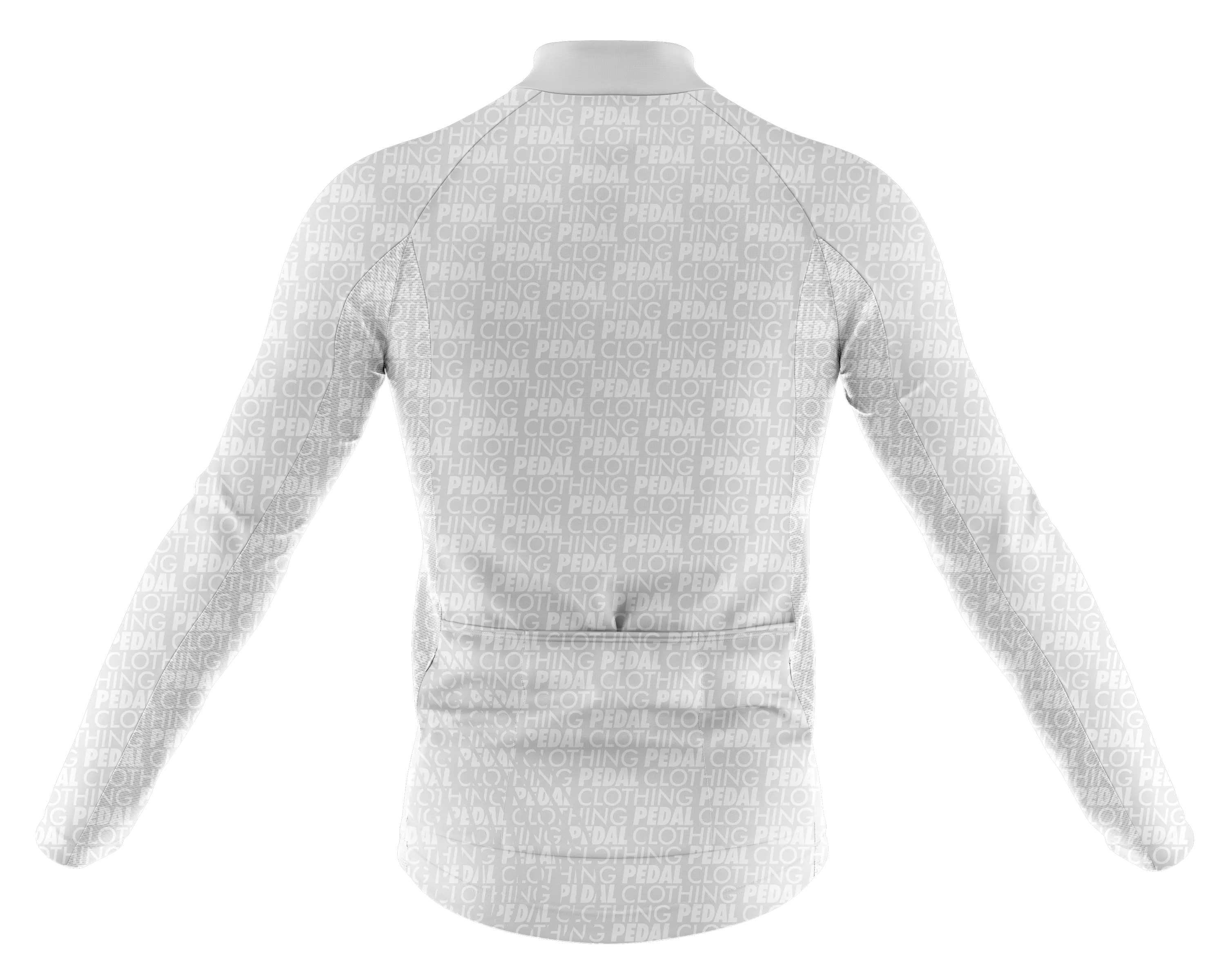Pedal Clothing White Long Sleeve Cycling Jersey  