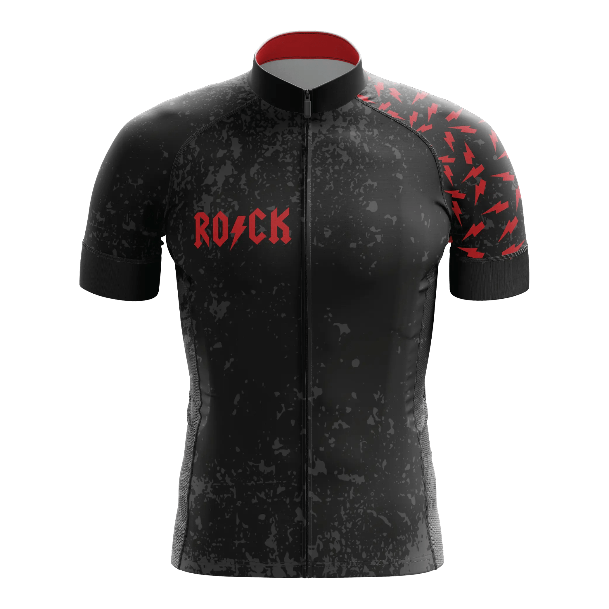 Black and red cycling jersey discount