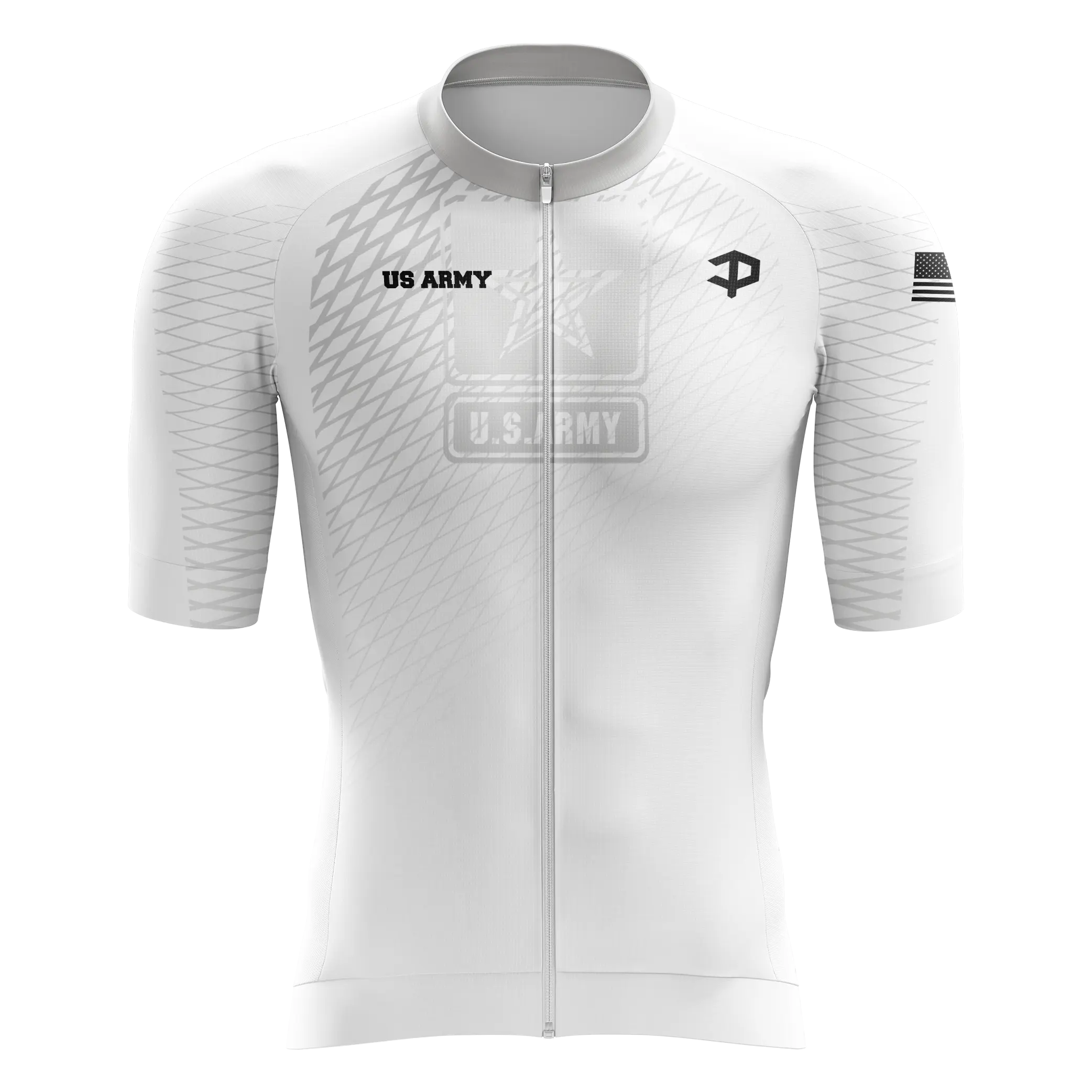 Men s Army Short Sleeve Cycling Jersey