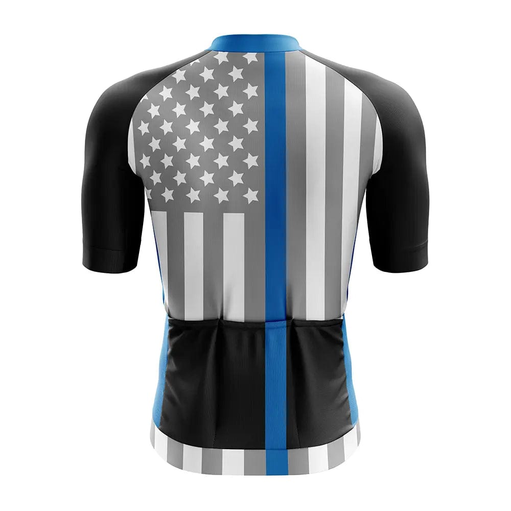 Thin blue line bike top jersey