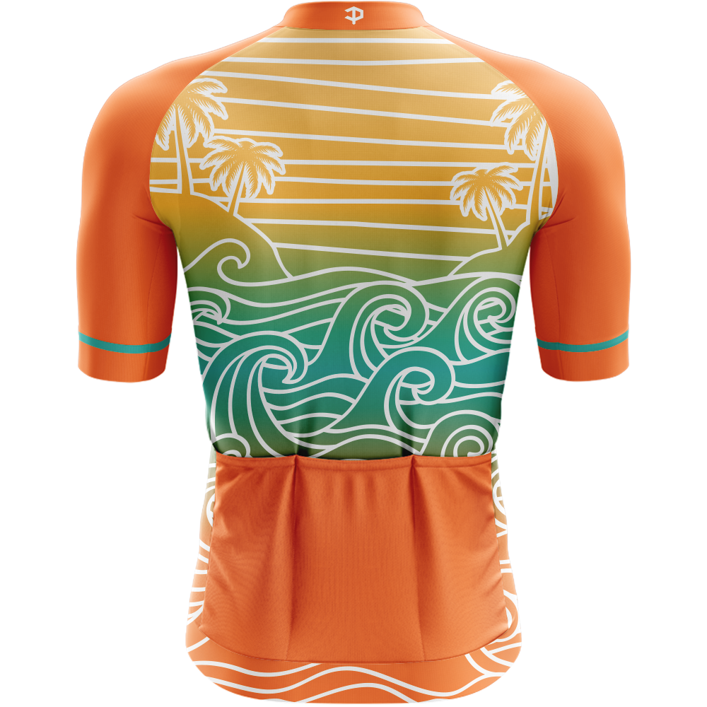 Catching Waves Short Sleeve Cycling Jersey