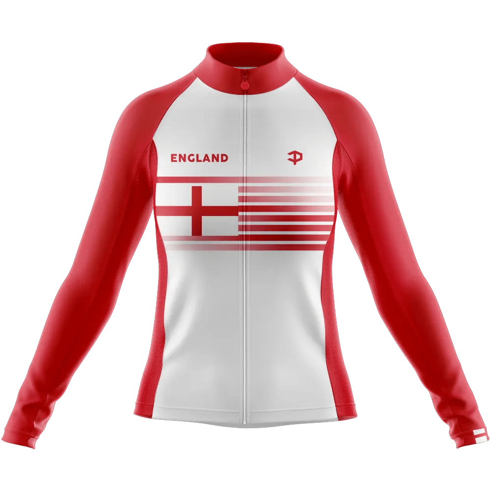 England V3 Long Sleeve Cycling Jersey  