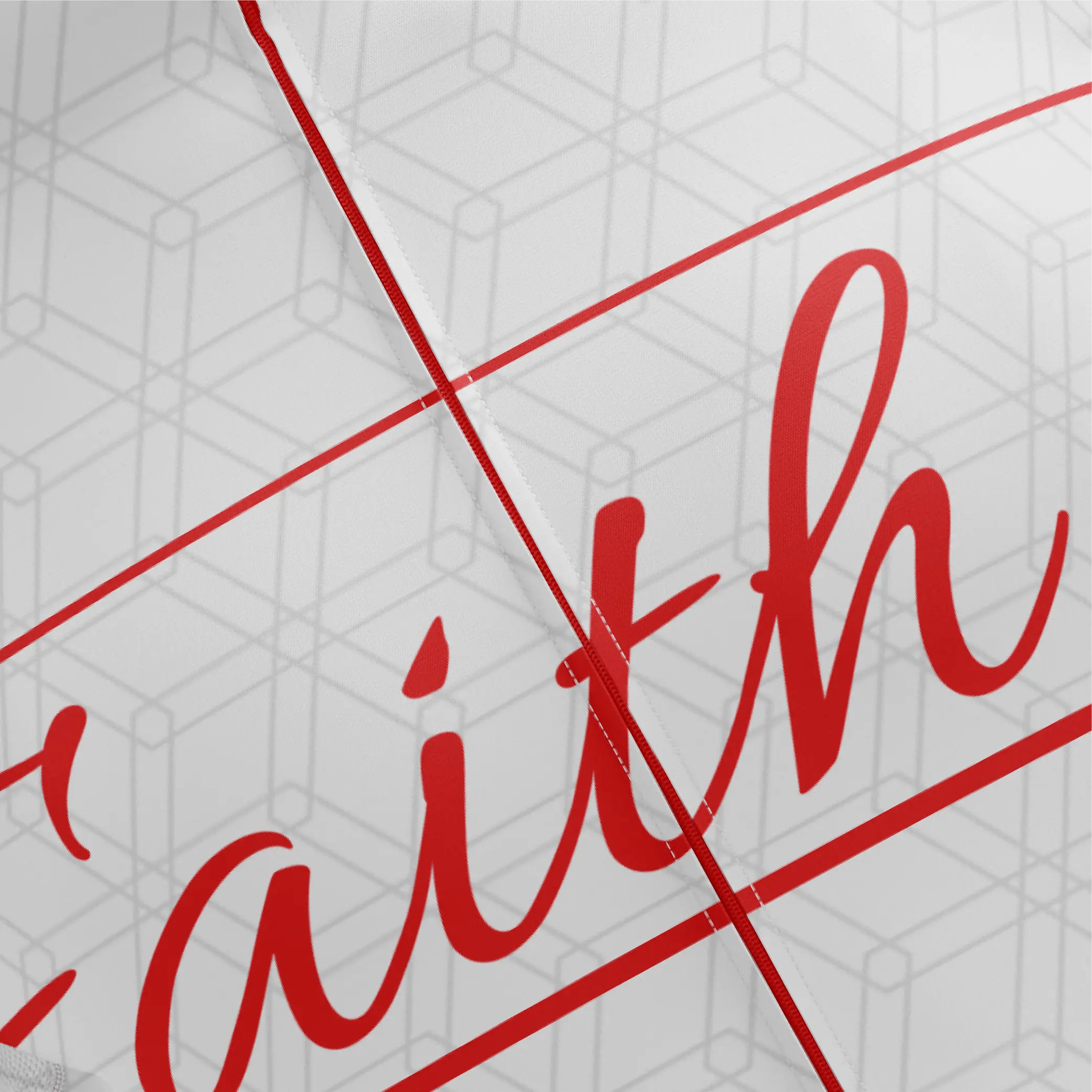 Faith White & Red Short Sleeve Cycling Jersey  