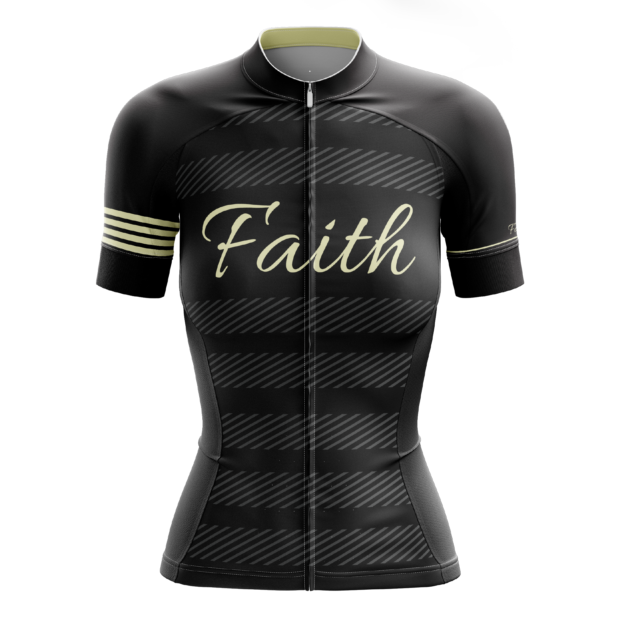 Faith Black Short Sleeve Cycling Jersey