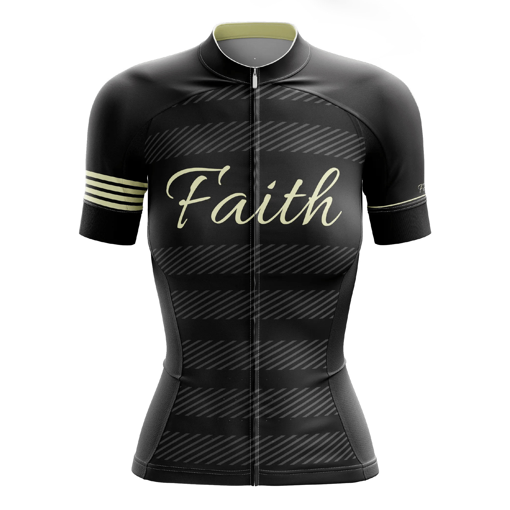 Faith Black Short Sleeve Cycling Jersey Pedal Clothing