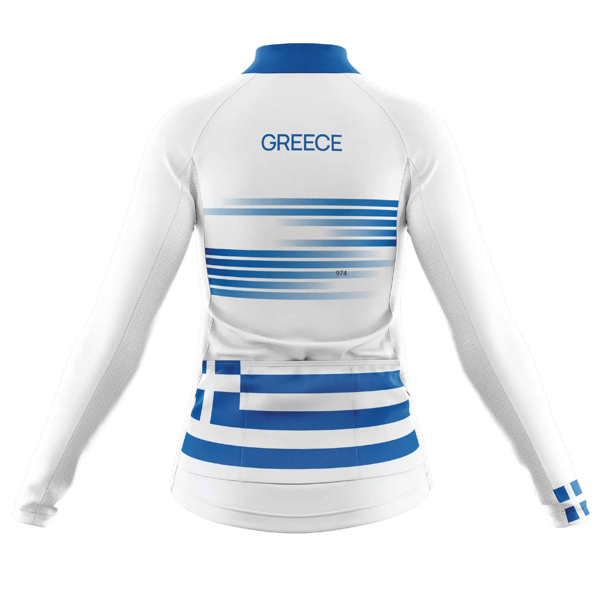 Greece Long Sleeve Cycling Jersey  