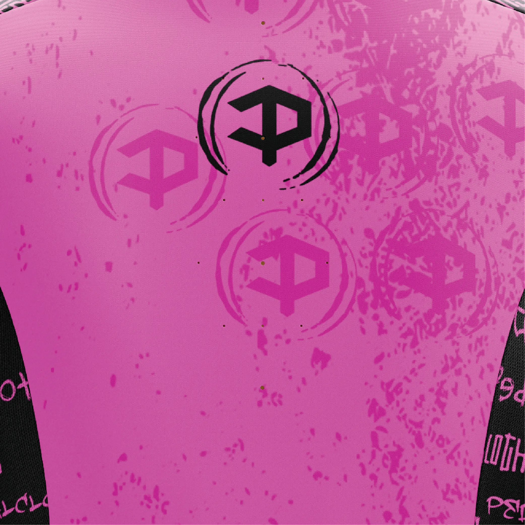 Women's Pink Grunge V1 Long Sleeve Cycling Jersey  