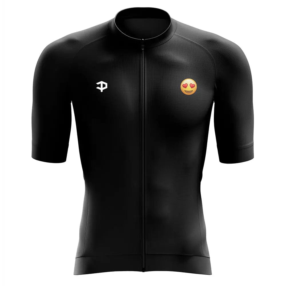 Men's Heart Eyes Emoji Short Sleeve Cycling Jersey  