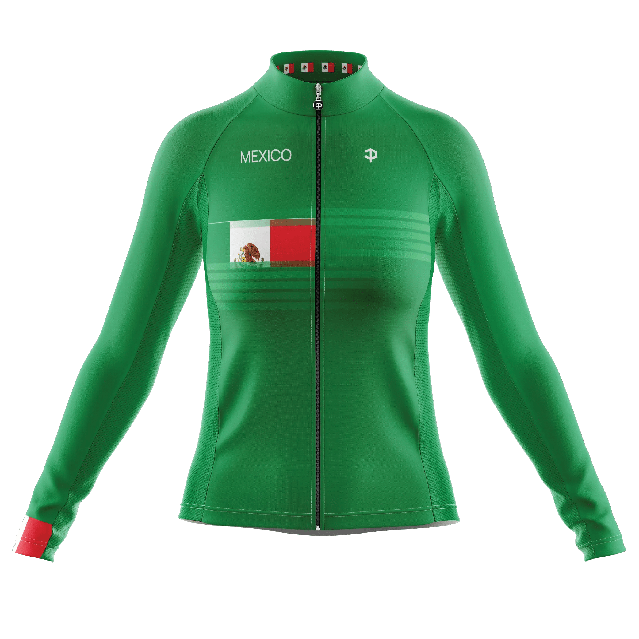 México Men039S Ciclismo Jersey Aprendible Rellenable Maillot