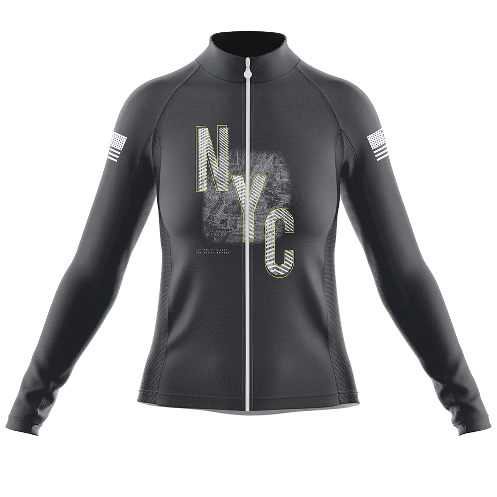 New York V1 Long Sleeve Cycling Jersey  