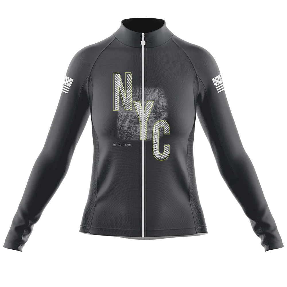 New York V1 Long Sleeve Cycling Jersey