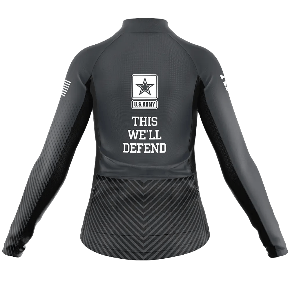 Army Long Sleeve Cycling Jersey  