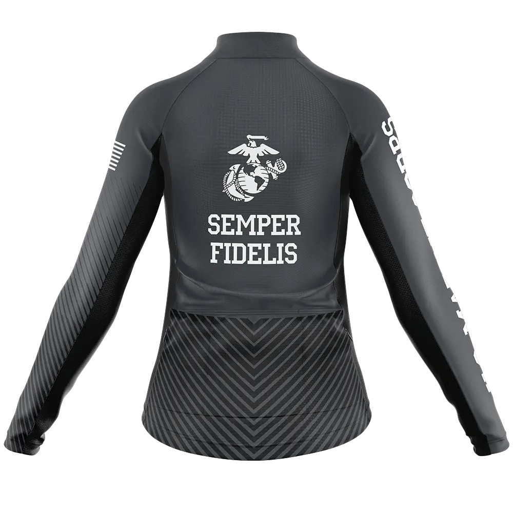 Marines Long Sleeve Cycling Jersey  