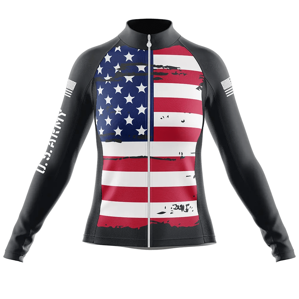 US Army V4 Long Sleeve Cycling Jersey