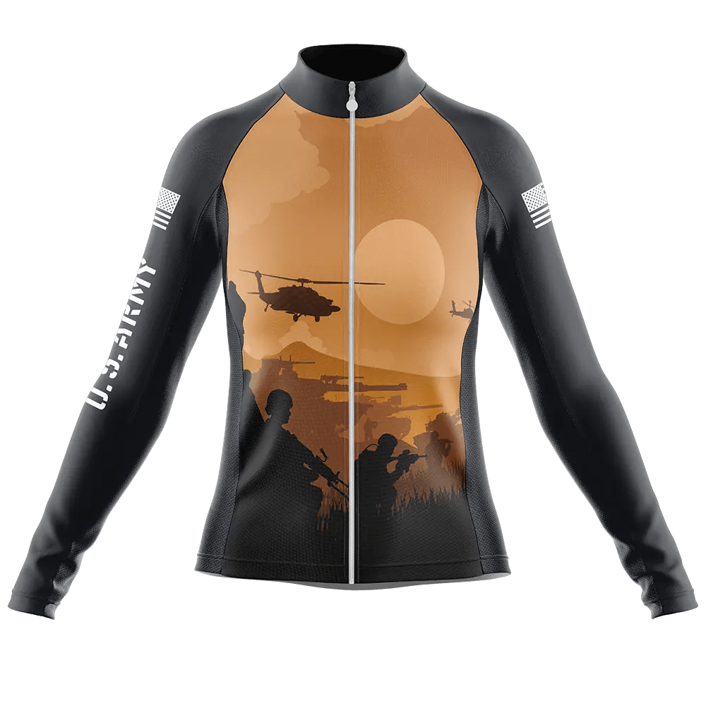 US Army V5 Long Sleeve Cycling Jersey