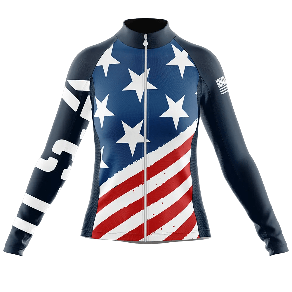 US Army V6 Long Sleeve Cycling Jersey