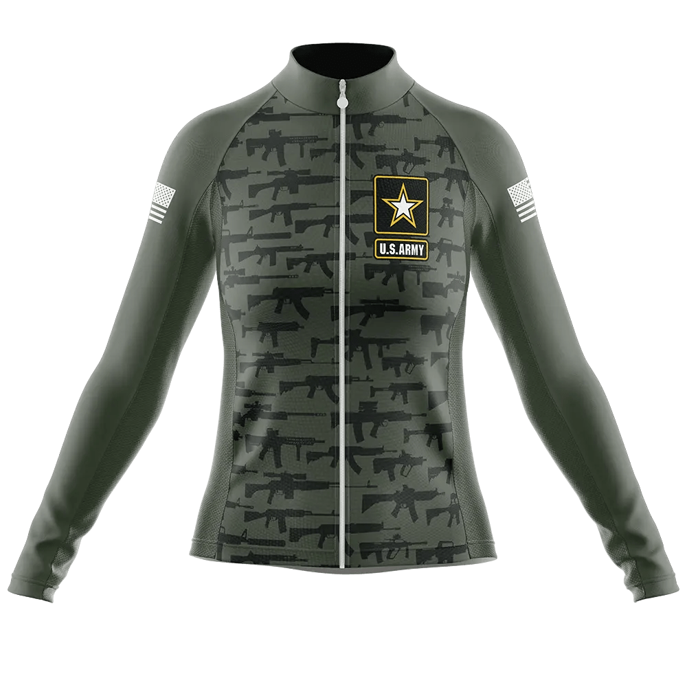 US Army V3 Long Sleeve Cycling Jersey