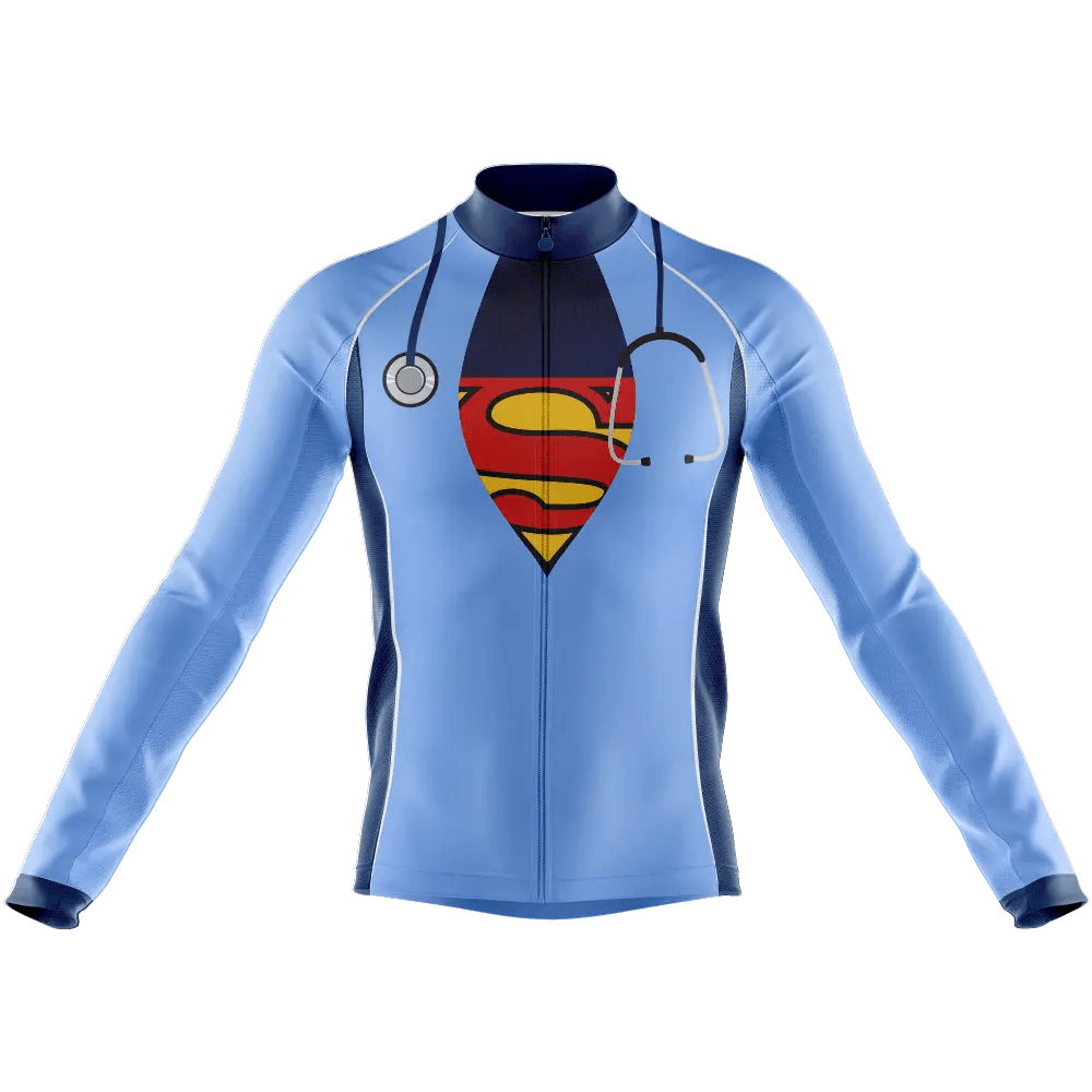 Super Nurse V1 Long Sleeve Cycling Jersey  
