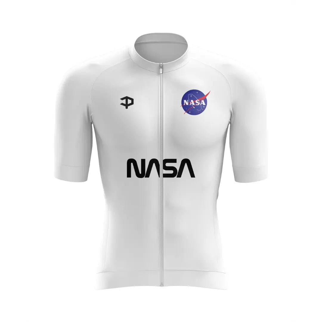 NASA White Short Sleeve Cycling Jersey  