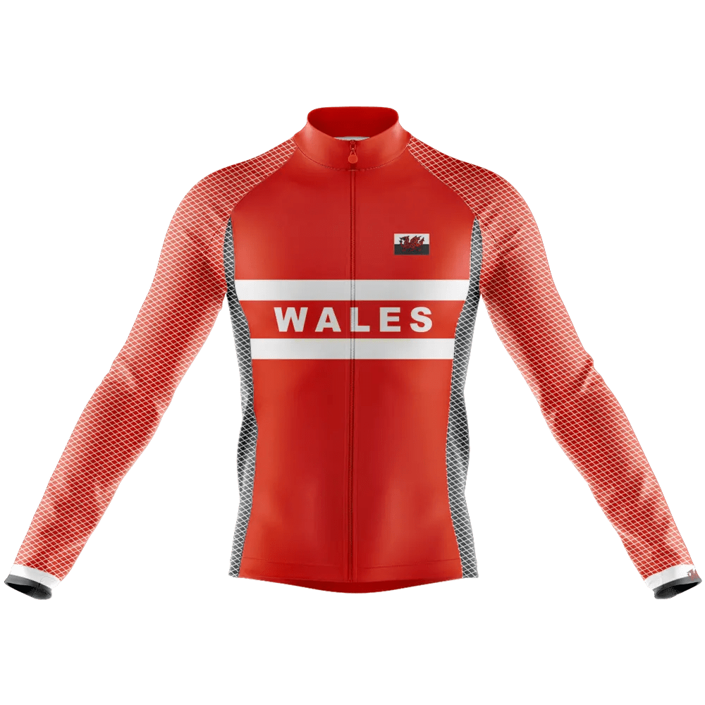 Wales V2 Long Sleeve Cycling Jersey  