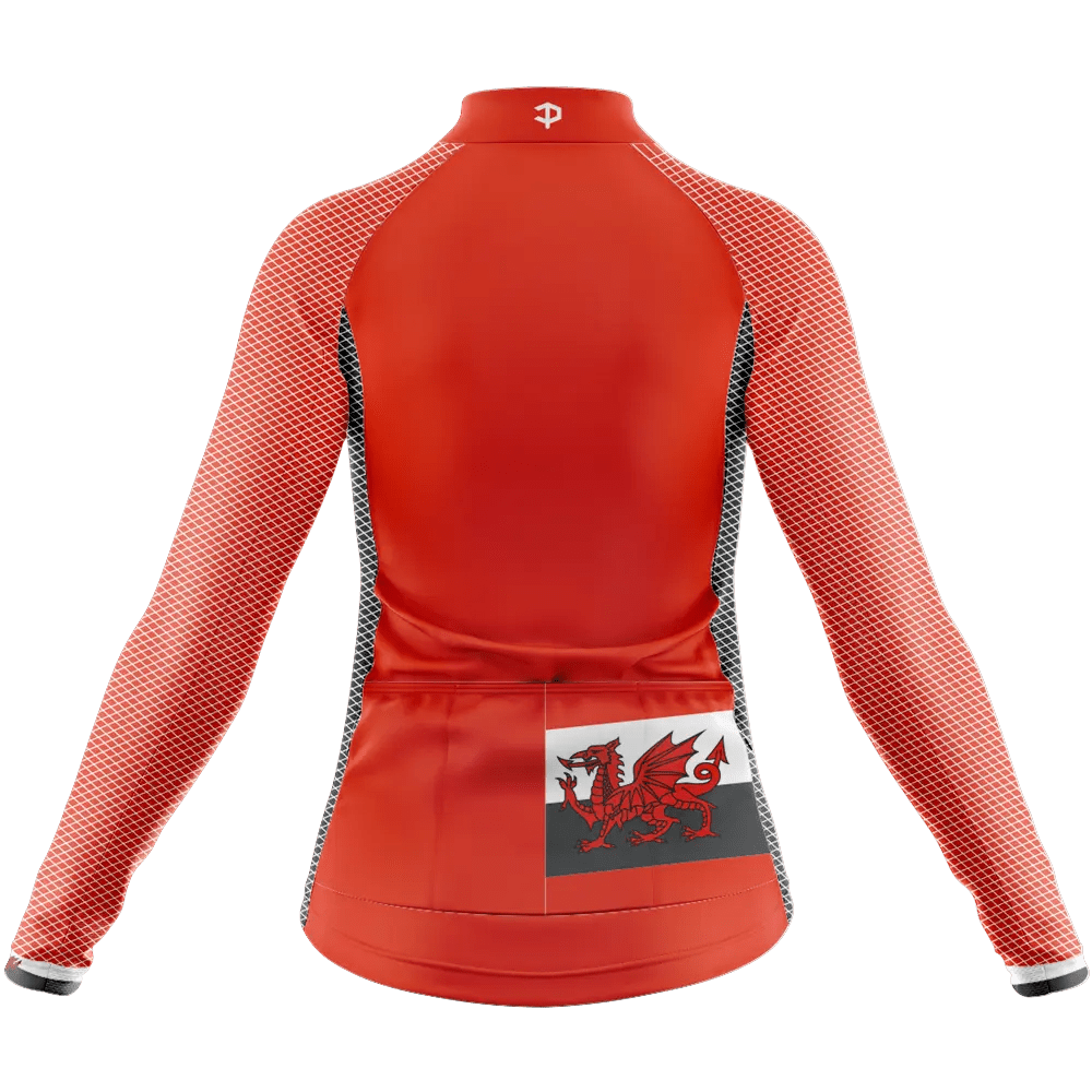 Wales V2 Long Sleeve Cycling Jersey  