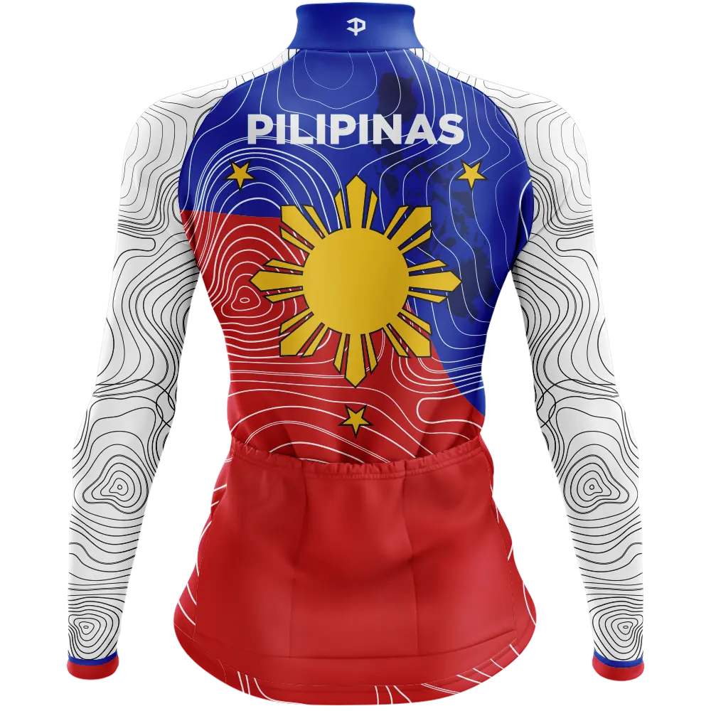 Philippines V4 Long Sleeve Cycling Jersey  