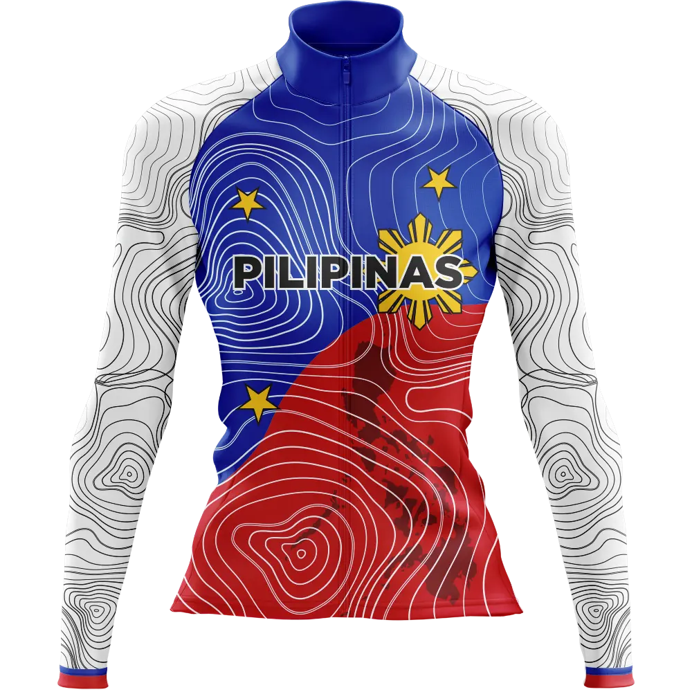 Philippines V4 Long Sleeve Cycling Jersey  