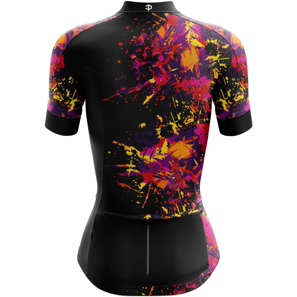 Splatter Short Sleeve Cycling Jersey  