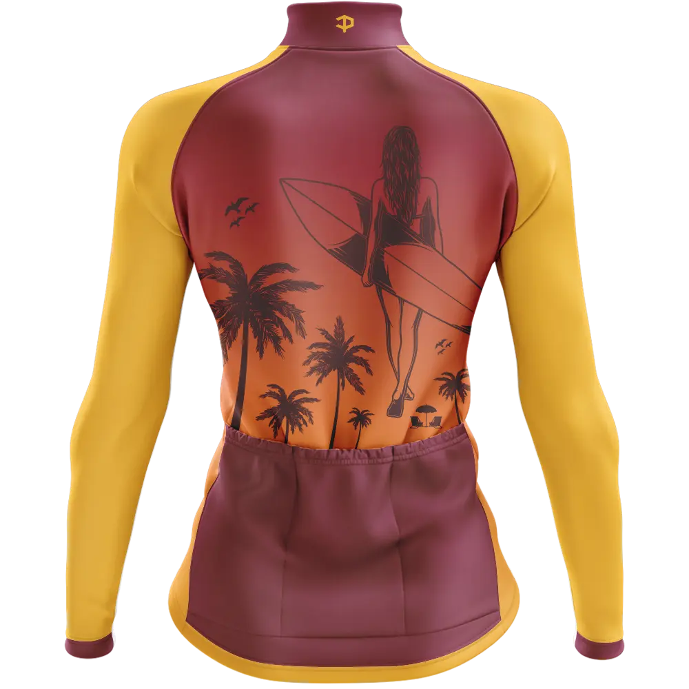 Surfin' Long Sleeve Cycling Jersey  