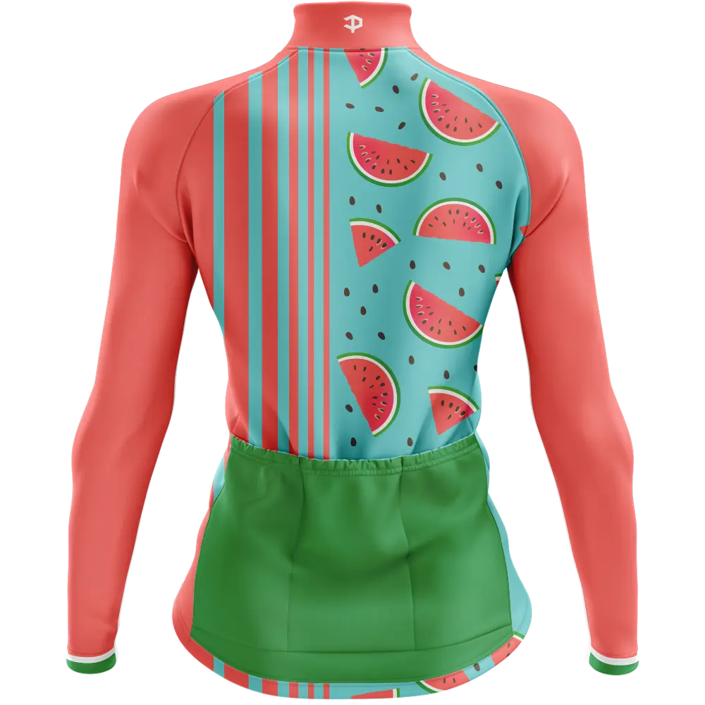 Melon Slice Long Sleeve Cycling Jersey  