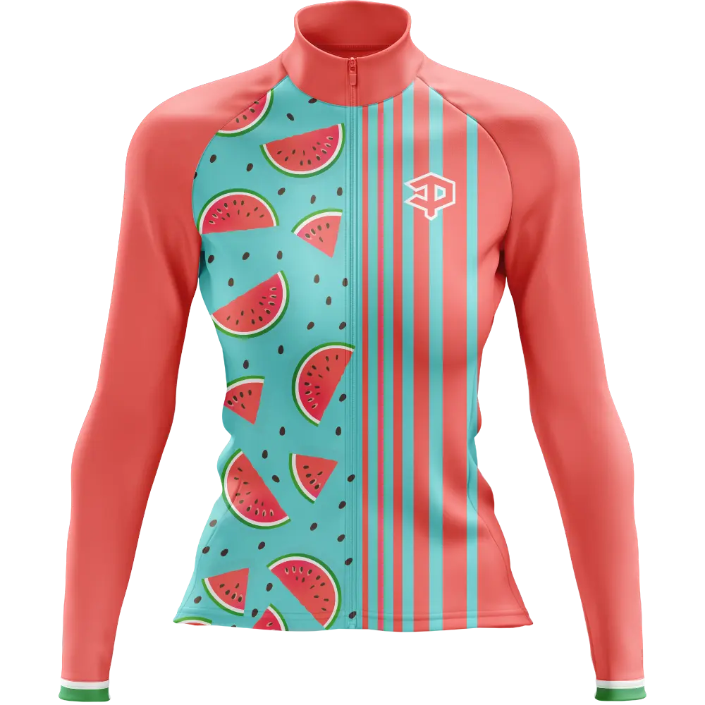 Melon Slice Long Sleeve Cycling Jersey  