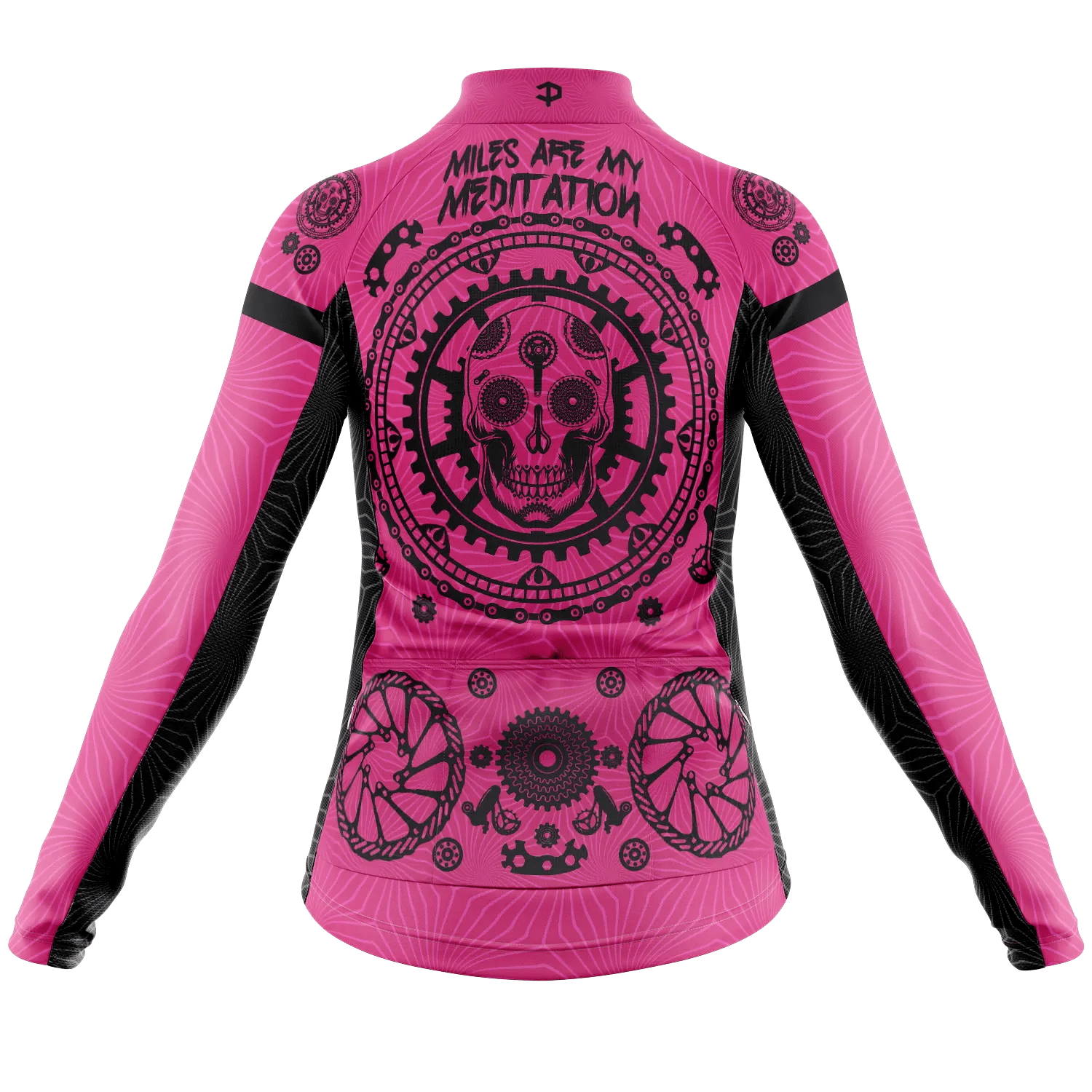 Miles Are My Meditation Long Sleeve Cycling Jersey  