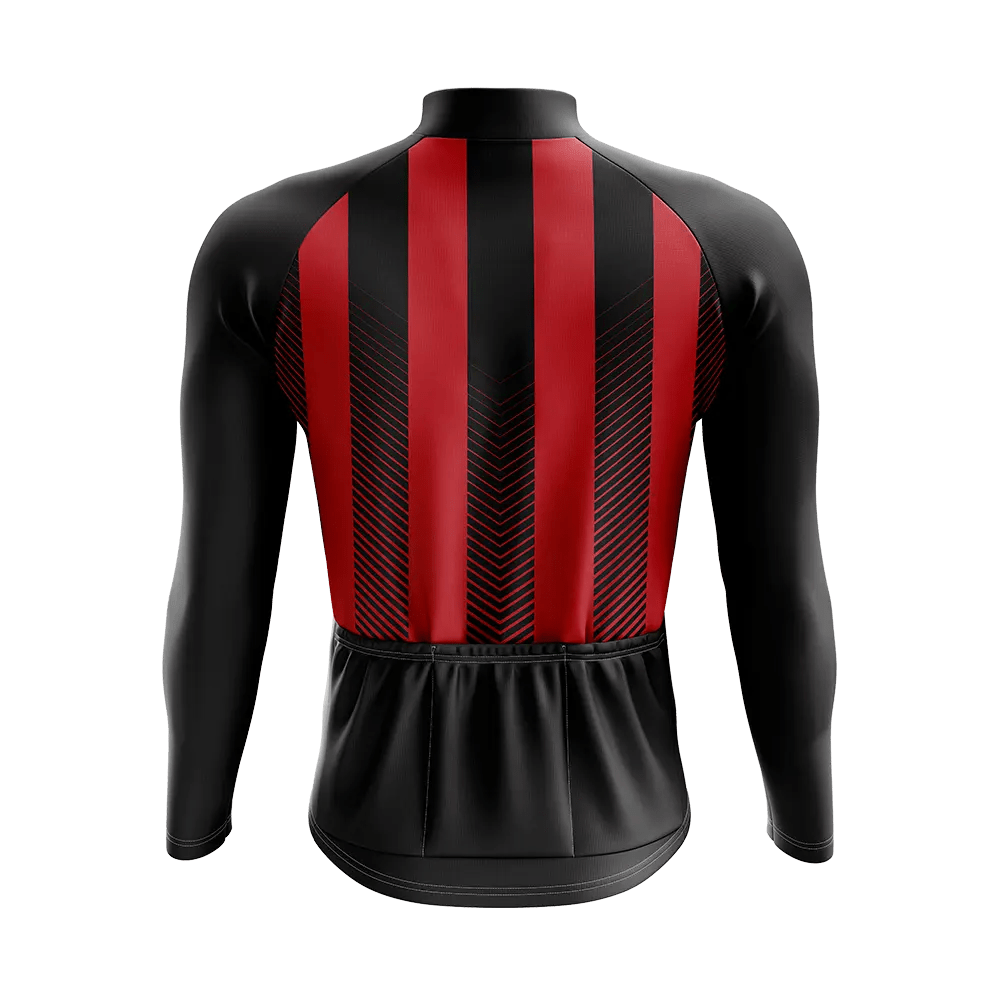 Men's Red Banda Long Sleeve Cycling Jersey  